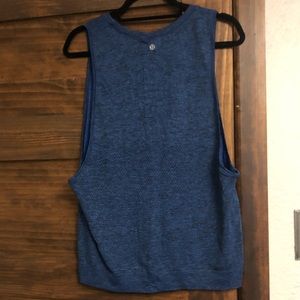 Blue lululemon muscle tank